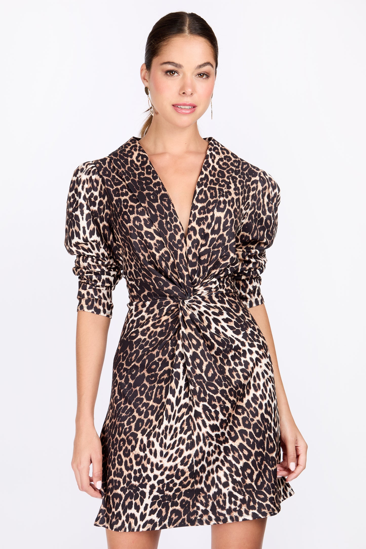 Leopard Print Mini Dress